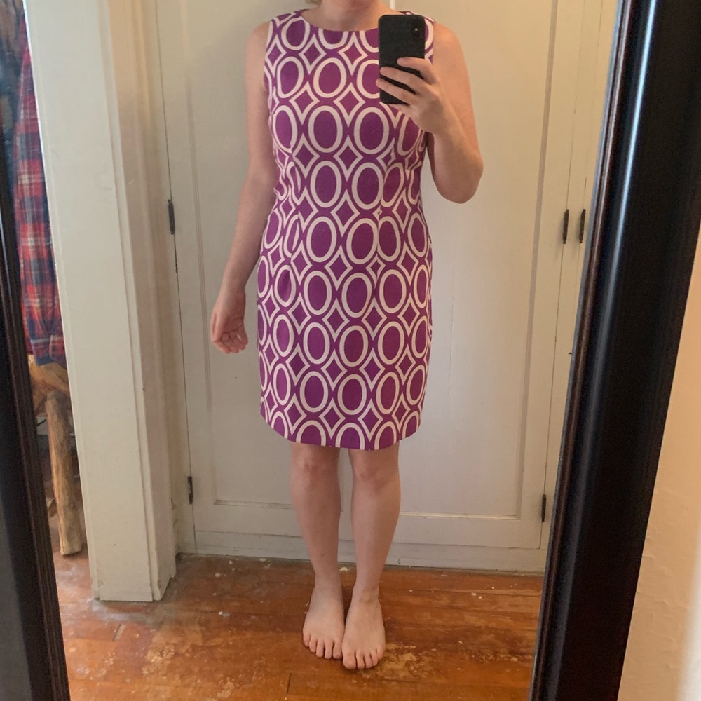 Alyx Purple Sleeveless Sheath Dress